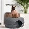 Lucky Sign - Katzenhöhle Katzentunnel aus Filz Katzenbett multifunktionalle Katzensofa gemütliches Katzenspielzeug für endlosen Spaß Katzenkorb Katzenkissen, 60x60x28cm - Dunkelgrau
