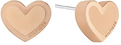 Tommy Hilfiger Jewelry Boucles d'Oreilles en Acier Inoxydable pour Femme disponibles en Argent, Or Carnation ou Plaquage Or Jaune Ionique (IP)
