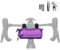 Lumiere & Co. Fahrrad-Lenkertasche - Langlebig, mehrere Größen- und Farboptionen - Doppelte elastische Riemen, Clips und Klettverschluss-Befestigungen (Mini, Purple)