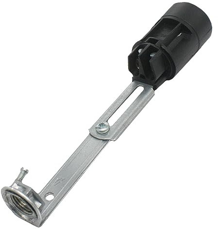 E14 Kerzenfassung höhenverstellbar 100-125mm ø24mm M10x1 Gewinde Fassung für Leuchten u. Lüster