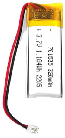 Batterie Lithium-ION Polymère 3.7V 320mAh 701435 Lipo Batterie Remplacement Rechargeable Lithium-ION pour Accessoire d'avion Drone RC