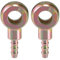 A ABSOPRO Universal Banjo Bolt 10mm ID 6mm OD Banjo Bolt Hose Barb Fitting Adapter Replacement for Motorcycle Car Metal Bronze Tone (Set of 2)