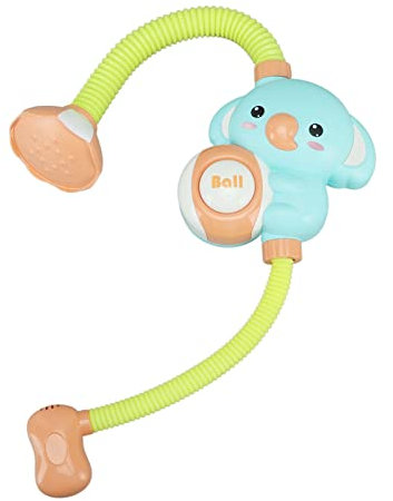Jouet de Bain pour Douche de bébé, Pompe de Douche en Forme D'éléphant Réglable, Ventouse, Jeu d'eau, Jouet de Baignoire
