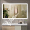 YOLEO Badspiegel mit Beleuchtung, LED Spiegel mit Bluetooth-Lautsprecher, Wandspiegel mit Steckdose, Badezimmerspiegel LED Beschlagfrei mit Touchschalter, 3 einstellbare Lichtfarbe, 100x60cm