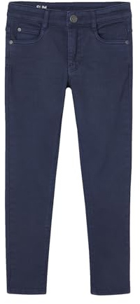 Vertbaudet Jungen Slim-Fit-Hose, Hüftweite Regular, Bundweite verstellbar Nachtblau 140
