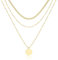 Dochais mehrreihige Halsketten Damen Layering Stapelbare Kette Choker kette Set mit Runde Münzen Anhängerkette Gold Schmuck Geschenke für Frauen Mädchen