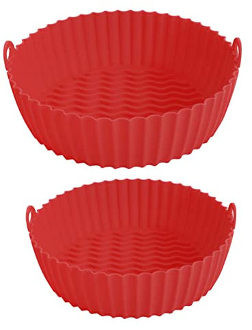Amosfun Air Fryer Supply 2 Pezzi Rivestimenti in Silicone Tappetini Da Forno Sostituibili Per Friggitrici Ad Aria Facile Da Pulire Manutenzione