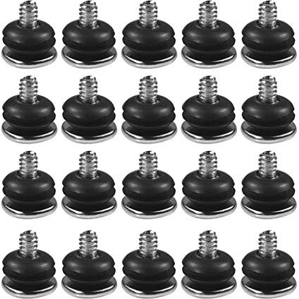 SXRQ 20 Stück Computer für Gehäuse stoßfeste Schrauben + Stoßdämpfung Gummidichtungen für 8,9 cm Festplatten Dämpfungsschrauben-Set