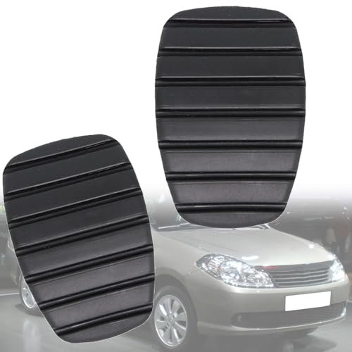 LECREA Bremskupplung Pedalauflagen für Opel Vauxhall Movano Vivaro 2001-2020, Gummi Fußstütze Bremspedal Abdeckung Kupplung Pedale Pad 2 Stück