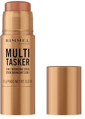 Rimmel London | Multitasker Bronzing Stick | Tono Medium 002 | Efecto bronceado glow | 4,5g