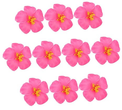 Garneck Hawaiianische Hibiskusblüten Künstlich 10 Stück Dekoration Für Zuhause Party