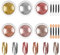 LOPHE Chrome Nail Powder, 6 Stück Glitzer-Nagelpuder-Set, Metallisches, spiegelndes Chrom-Nagelpulver, Holografisches Chrompulver mit Spiegeleffekt， Geeignet für Nagelstudios zum Selbermachen