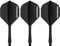 WayArrival Integrierte Dart-Flights und Schäfte – 3er-Pack PP-Material 2BA geformte Flights mit Stielen, langlebiges und leichtes Design für verbesserte Leistung