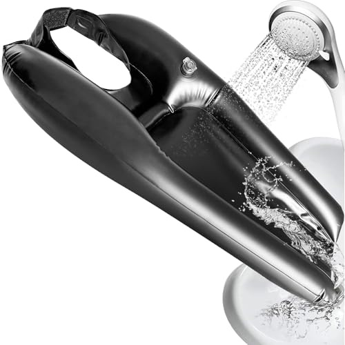 Waschbecken Für Haare Verstellbarer Riemen, Spritzwasserdicht Aufblasbares Haarwaschbecken Für Bettlägerige, Tragbares Shampoo-Becken Für Rollstuhlfahrer Und Behinderte