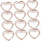 DINHEAROM 25 Stück Kartenhalter Visitenkarten Fotoständer Für Tischdisplay Herz Tischkartenhalter Bildhalter Mini Kartenständer Süßer Visitenkartenhalter Roségold Metall