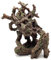 Large Aquarium Ornament Smiling Tree stump Decoration