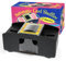ZAKVOP Kartenmischmaschine Elektrische, Batteriebetrieben Automatischer Kartenmischer für Pokerkarten, UNO, Skip BO Skyjo Kartenmischgerät Card Shuffler (Batterie-Version 2 Decks)