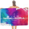 Strandtücher aus Baumwolle mit Deutschland-Bremen, 78,7 x 139,5 cm, Straßenlandschaft, Reise-Sehenswürdigkeiten, Erwachsene, für Spa, Whirlpool, Spa-Hotel, Außenbad, schrumpft nicht, saugfähig, vorgew