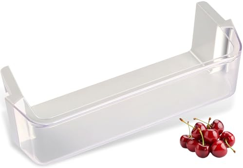 Ratiekc WPW10555822 Refrigerator Door Half Shelf Bin Compatible with Whirlpool WRF736SDAM12 WRF736SDAB12 WRF736SDAF12, W10555822 Fridge White Transparent Door Box Replace AP6022900 3021867 PS11756237