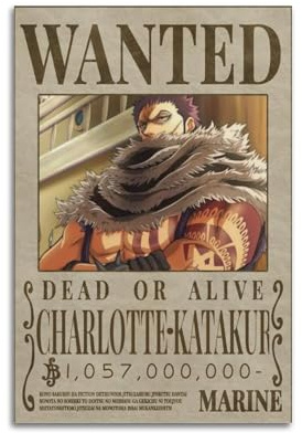 SDASIUVP One Piece Wanted Anime Poster72 Poster, dekoratives Gemälde, Leinwand, Wandposter und Kunstdruck, moderne Familienschlafzimmer-Dekoration, Poster, 40 x 60 cm