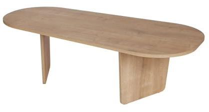 Hanah Home Stilvoller Eichen-Couchtisch, 130 x 65 x 40 cm | 100% melaminbeschichtete Spanplatte, 18 mm dick | perfekt für Moderne Wohnzimmer & gemütliche Räume