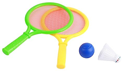 Changor Pädagogisches Badminton-Tennisschläger-Set, Lustiges Spiel für, Sicheres ABS-Material für Drinnen und Draußen, für Eltern und Kinderspielzeug