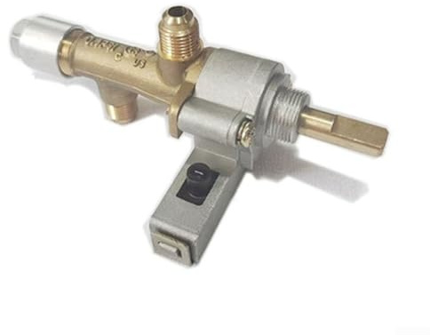 TDCuizent Gas-Sicherheitsregelventil mit Piezozündung Thermoelement Magnetspule für Terrassenheizer, 50000 BTU 7/6 Zoll zertifiziertes Ersatzteil für Garten und Outdoor Kochen (weiblich männlich 7/16)