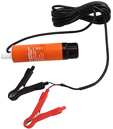 Dilwe 12V Boat Bilge Pump PP Inline Submersible Pump 280 GPH Low Noise 4.5A Compact Water Transfer for RV Yacht Marine Water Salt