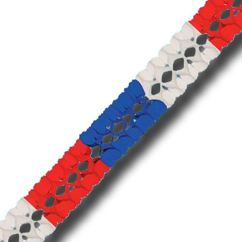 Girlande blau-weiß-rot, 3 m Länge