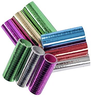 Generique - 3 Luftschlangen metallic-Farben - Bunt