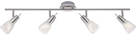LeuchtenDirekt Wandleuchte JULIA LED, stahl, 4xGU10/4W/3000K, Innenleuchte, IP20, Dreh- und schwenkbar, Alabasterglas 11864-55