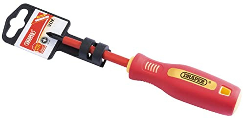 Draper 46533 PZ Type Number 1 Fully Insulated Screwdriver with Soft Grip, 80mm