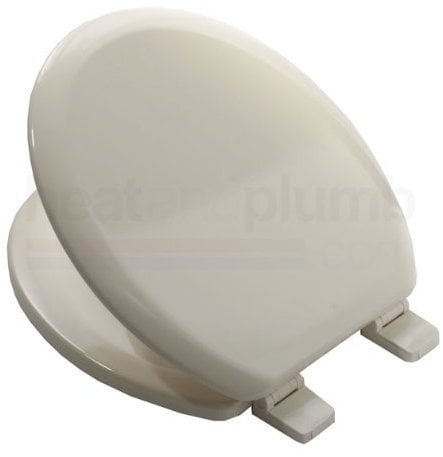 Bemis 5000 SOFT CREAM Coloured Moulded Wood Toilet Seat and Cover with Adjustable Plastic Hinges by Galtap