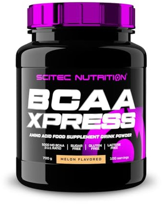 Scitec Nutrition BCAA Xpress, Sugar, Gluten & Lactose-Free, 5g Pure BCAA, Muscle Recovery & Growth, 2:1:1 Amino Acid Ratio, Flavoured & Easy Mixing, 700 g, Melon