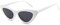 Sonnenbrille Der Frauen Katzenaugen Art Mode Weinlese Retro Gläser Für Spaß - BLDEN GL1002-W-B