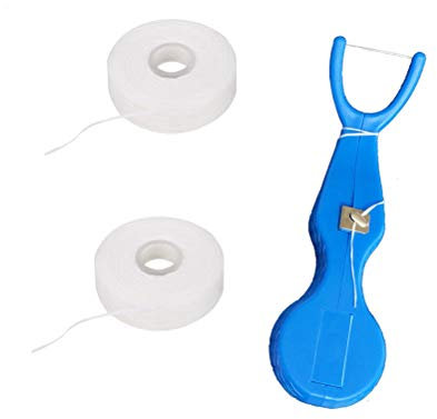 SUPVOX Forcella filo interdentale per la pulizia di denti in blu
