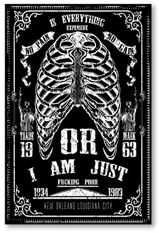 Postereck - 2011 - No Pain No Gain Plakat, Motivation Retro Vintage - Spruch Schrift Wandposter Fotoposter Bilder Wandbild Wandbilder - Poster - DIN A4-21,0 cm x 29,7 cm