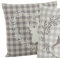 BOLTZE 1 x Kissen Hirsch kariert 45 x 45 cm, Wunschmodell:Links