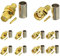 Superbat SMA Stecker Crimpverbinder Kit SMA Stecker + SMA Buchse Crimp Lötanschluss Kit für RG58 RG303 RG141 RG142 RG400 LMR195 Low Loss Koaxialkabel (10 Stück)
