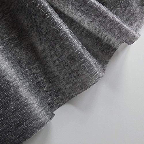 Marent brand Lightweight Fusible Iron On Premium Interfacing Fabric 150cm wide (Per Metre) White Black Charcoal (Grey)
