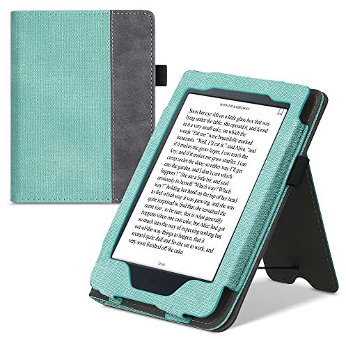 kwmobile Custodia eReader Compatibile con Kobo Nia Cover - Cover eBook Pelle PU con Chiusura Magnetica Stand Cinturino Mano e Porta Carte