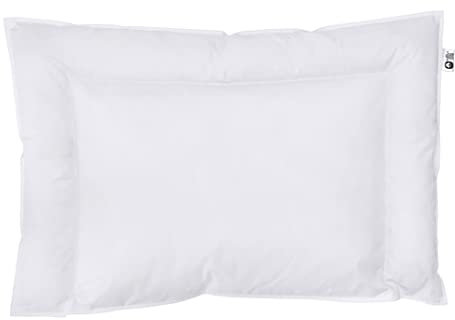 REGINA HOME SLEEP LIVING EST. 1967 Kinder-Daunenkissen 40x60cm, 60% Daunen 40% Federn, 70g. Abgesteppt in U-Form. Ideal geeignet für den kleinen Schläfer ab 18 Monaten.