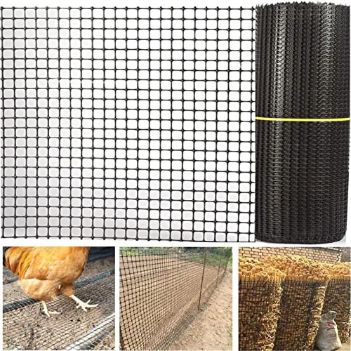 LFFH Garden Avoid-Falling Mesh, Black Plastic Leakproof Netting For Cat Pet Chicken Balcony Railing Stairs Safety Netting Kids Fence (Color : 1.2M)