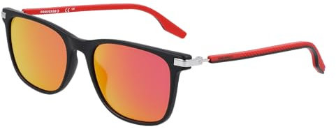 Converse CV544S NORTH END 002 Matte Black Sunglasses Man Iniettato, Modified Rectangle, 55