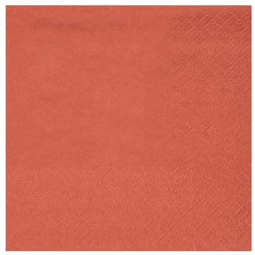 Santex mariage Sachet de 25 Serviettes en Papier éco 33 x 33 cm, Terracotta
