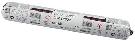 HERTALAN® Mastic KS96 pour Membrane EPDM 600ml | Bride D'étanchéité | Mauersperre | Film barrière pour l'étanchéité des Bâtiments| Etanchéité tôle Isolante Protection Façade| Balcons Terrasse Ventilés