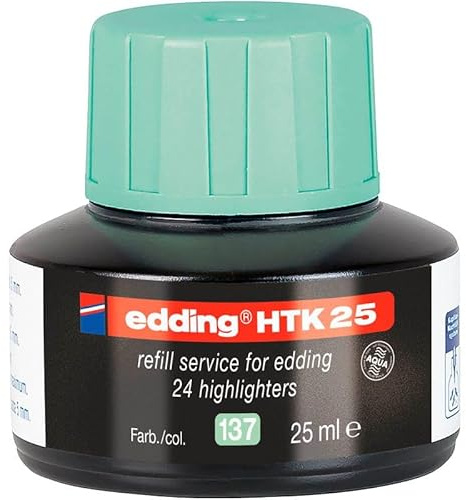 edding HTK25 Textmarker-Nachfülltinte Pastellgrün