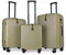 JLY Premium Hard Suitcase Set of 3 – 100% German Covestro Polycarbonate Luggage with 4 Spinner Wheels, TSA Lock, Superior Organisation – Small + Medium + Large – Olive Green