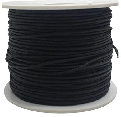 Exodus Corde en nylon Kevlar résistante à la chaleur - 1,75 mm - Noir - 100 m