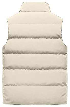 Generisch Weste Herren Outdoor, Warme Mit Reißverschluss Taschen Outdoor Gilet Fahrradweste Softshell Jacke Sommer Daunenwesten Schwarz Winter Arbeit-Westen Ärmellose Jeans (M, Khaki)